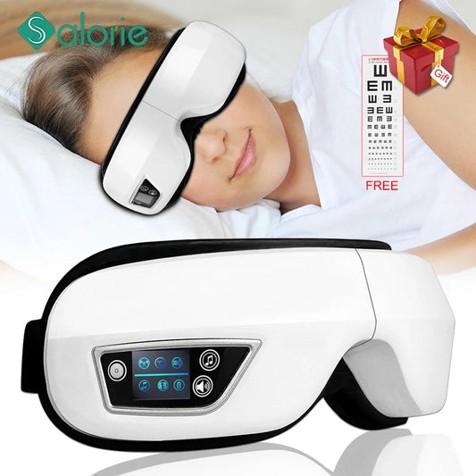 Eye Massager 6D Smart Airbag Vibration Bluetooth Eye Care For Headaches And Migraines
